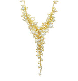 Cascading Pearl Cluster Necklace