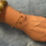 Champagne Topaz Cuff Adjustable Bangle