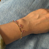 Pink Sapphire Cuff Adjustable Bangle