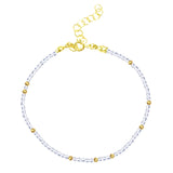 April Birthstone Bracelet - White Sapphire