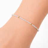 April Birthstone Bracelet - White Sapphire