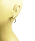 Classic Double Circle Post Earrings