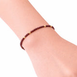 January Birthstone Bracelet - Garnet