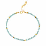 March Birthstone Bracelet - Aquamarine