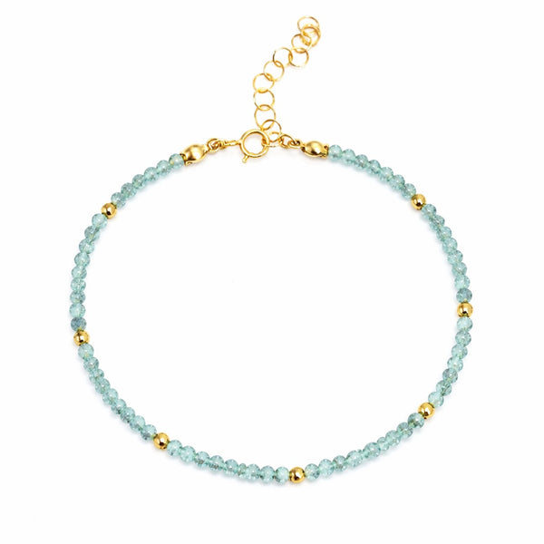 March Birthstone Bracelet - Aquamarine
