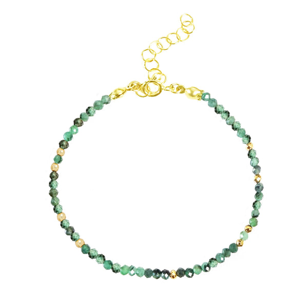 May Birthstone Bracelet - Emerald