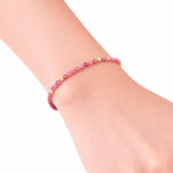 October Birthstone Bracelet - Pink Tourmaline