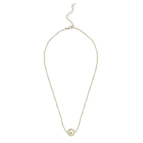 Silver Orb Necklace