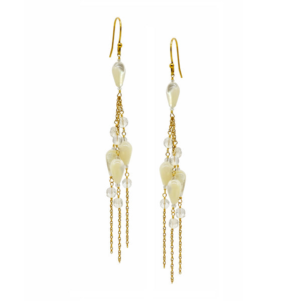 Mother of Pearl Cascade Earrings
