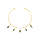 Green Tourmaline Cuff Adjustable Bangle