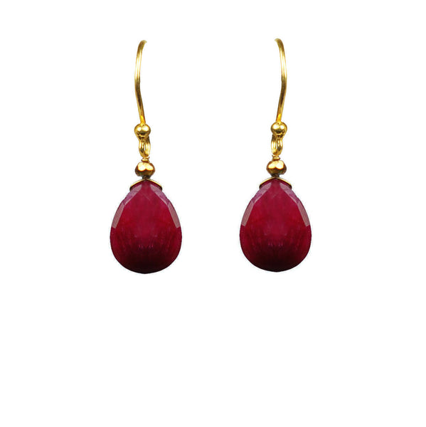 Ruby Vermeil Earrings