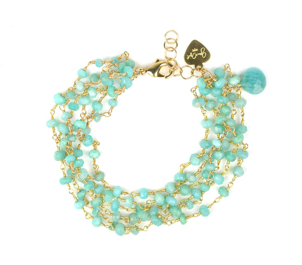 Amazonite Vermeil Bracelet