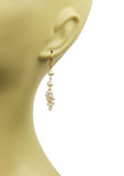 Double Pearl With Cluster Vermeil Earrings