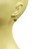 Garnet Cluster Vermeil Earrings