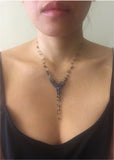 Iolite Cascading Cluster Necklace