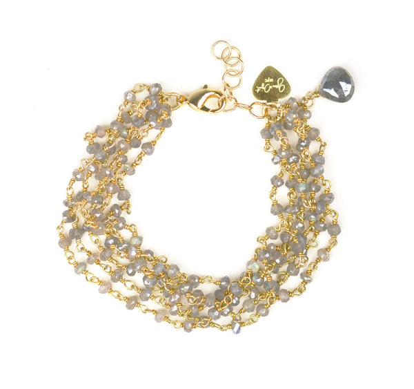 Mystic Labradorite Vermeil Bracelet
