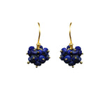 Lapis Lazuli Cluster Vermeil Earrings