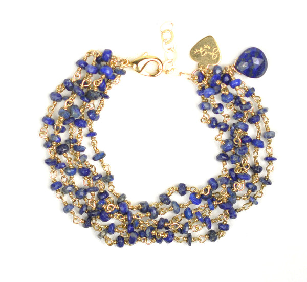 Lapis Lazuli Vermeil Bracelet