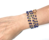 Lapis Lazuli Heart Convertible Necklace