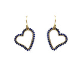 Lapis Lazuli Heart Earrings
