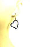 Lapis Lazuli Heart Earrings