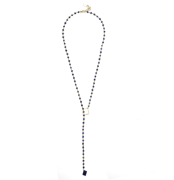 Lapis Lazuli With Drop Necklace