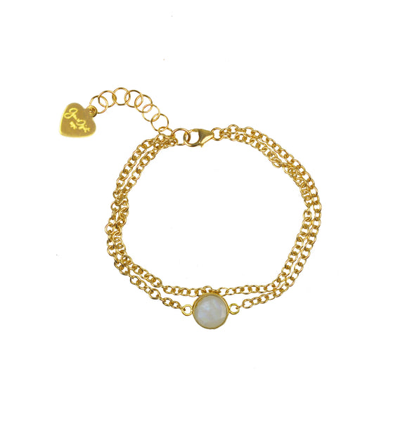 Moonstone Vermeil Bracelet