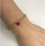 Ruby Vermeil Bracelet