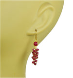 Ruby Cascade Vermeil Earrings