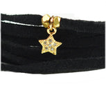 Lucky Star Black Suede Choker